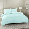 thumbnail image 5 of Hearth & Harbor 3-Piece Aqua Blue Duvet Cover Set, Full, 5 of 5