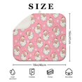 thumbnail image 4 of Pink Christmas Santa Pattern Dish Drying Mat for Kitchen 1 Pack, Ultra Absorbent Microfiber Dishes Drainer Mats,16x18in(41x46cm), 4 of 6
