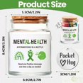 thumbnail image 2 of sdhkgrrt 1Pcs Mental Health Affirmation Jar, Positive Message Cards, Self Care Gift for Encouragement Mindfulness, Anxiety Relief, Daily Inspiration, Glass Container, Thoughtful Present, Wellness, 2 of 4