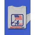thumbnail image 3 of 4Th Of July Freedom Flag Sweatshirt Men -Image by Shutterstock, Male Small, 3 of 4