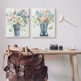 thumbnail image 2 of Country Garden Bouquets Rain Boots Botanical & Floral Graphic Art Gallery Wrapped Canvas Print Wall Art, Set of 2, 2 of 7