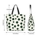 thumbnail image 5 of Fotbe Abstract Green Polka Dot Bolsa Tote Estética de Lona con Estampado para Mujer - Bolsa Reutilizable de Hombro Casual para Vacaciones, Compras, Trabajo y Gimnasio, 5 of 8
