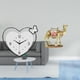 thumbnail image 2 of Reloj De Pared En Forma De Corazón, Figura De Camello Acrílico, Diseño Creativo Decorativo, Estatua De Animal De Resina, Movimiento Silencioso, Arte De Pared Para Sala De Estudio,, 2 of 8
