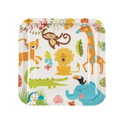 Jungle Baby Shower Dinner Plates (8Pc) - Party Supplies - 8 Pieces