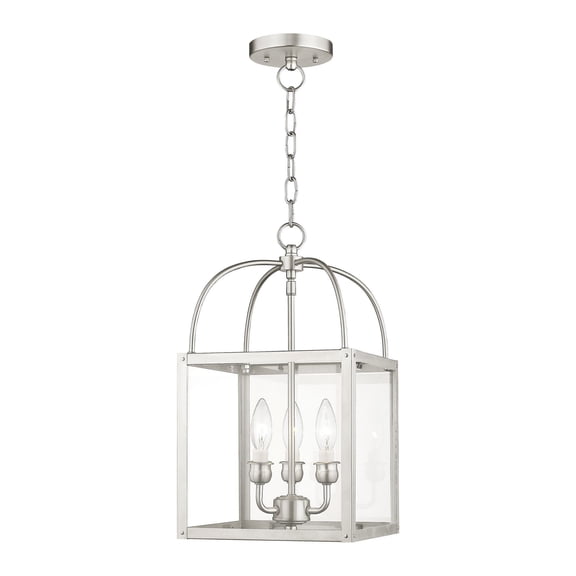 Livex Lighting 3 Light BN Chain Hang/Ceiling Mount