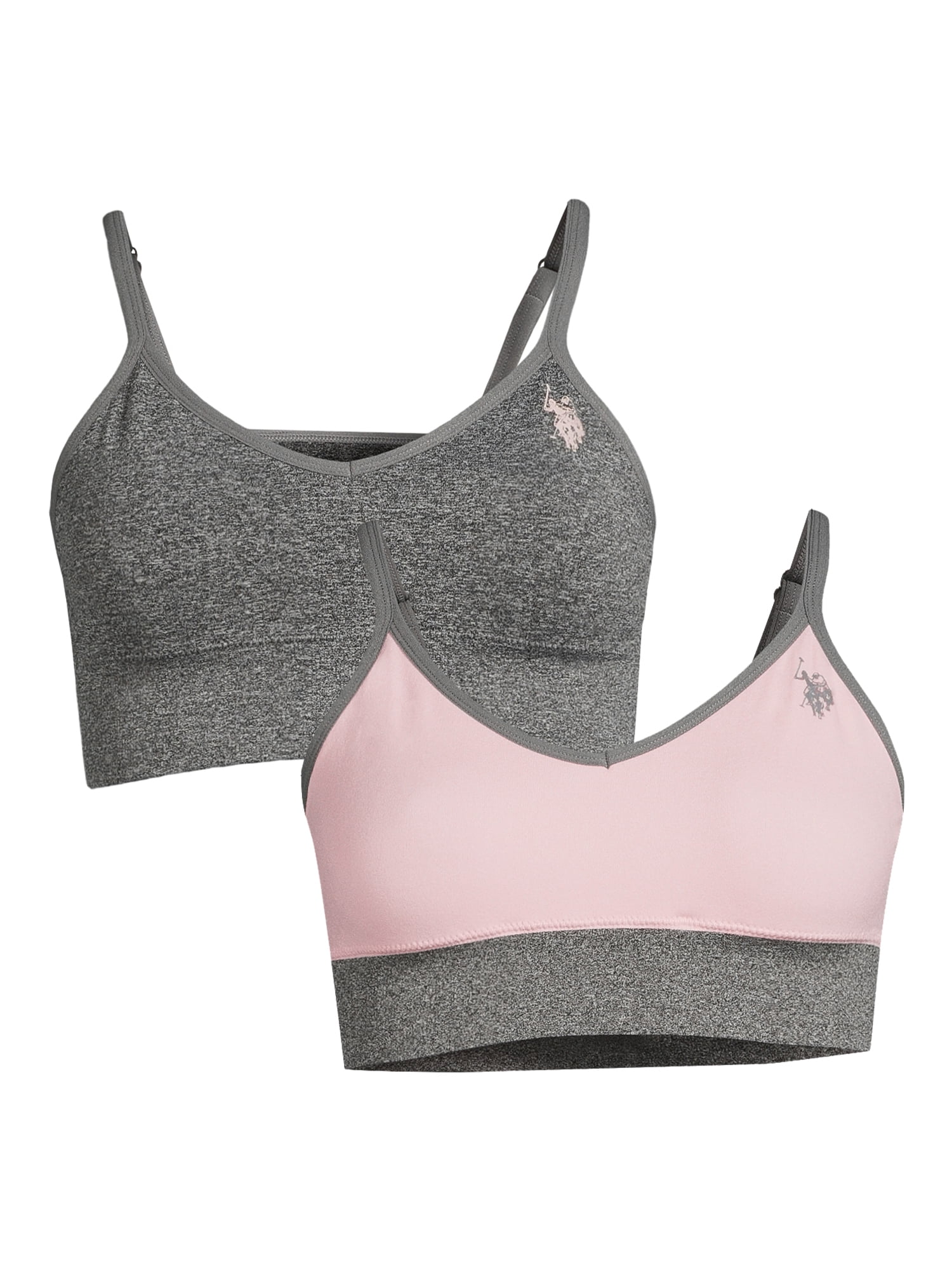 U.S. Polo Assn. Women’s and Women’s Plus Seamless Bra Set, 2-Pack