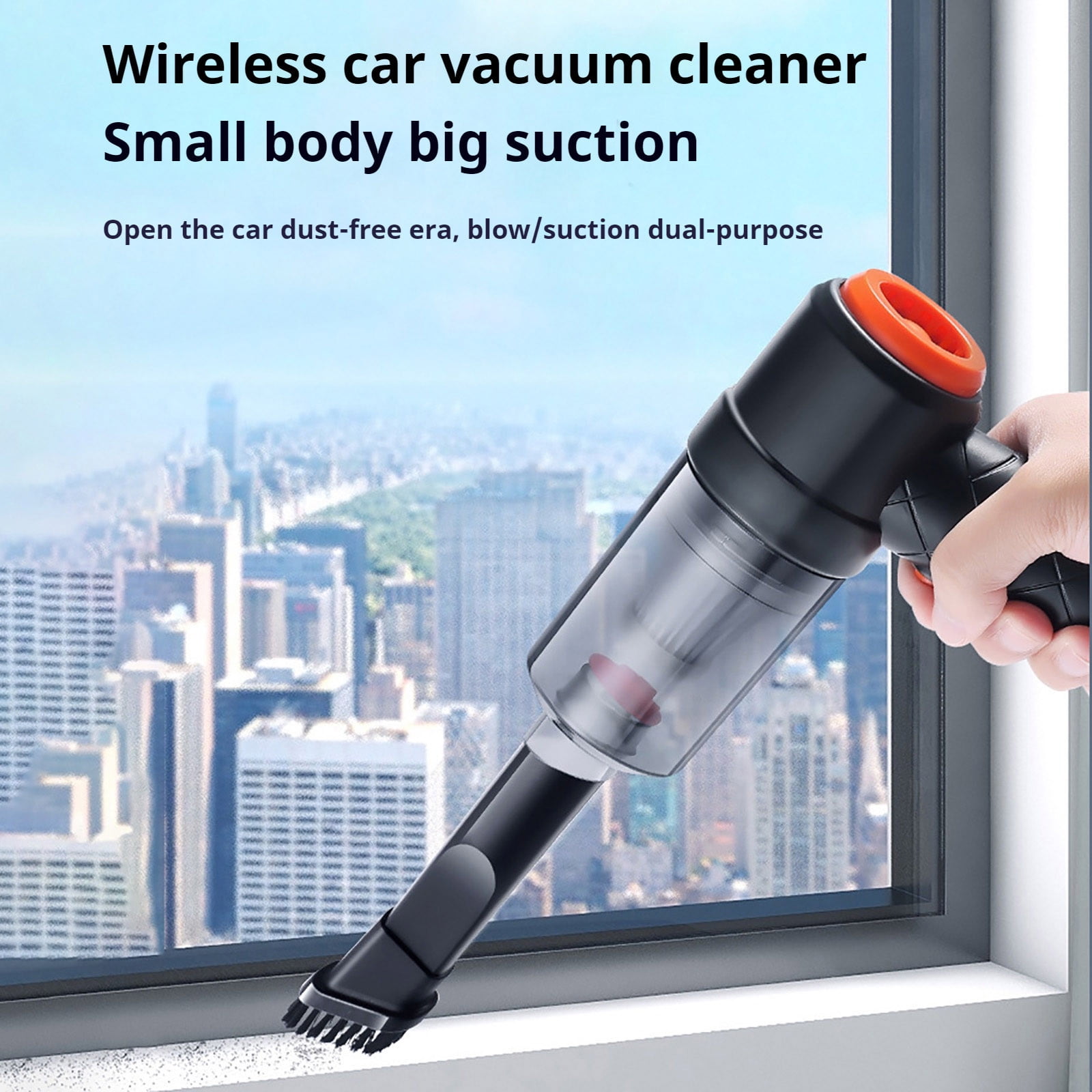 4 Packs Wireless Car Vacuum Cleaner with 3500PA Strong Suction, Blowing Function, Pet Hair Remover, Portable Handheld for Car Interior Cleaning, 1200mAh Battery
