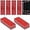 Red, variant on 10Pack Safety Reflectors Yellow Oval Reflector with Mounting Hole Used for Roads，Mailboxes，Tunnels，Cars Front Reflector