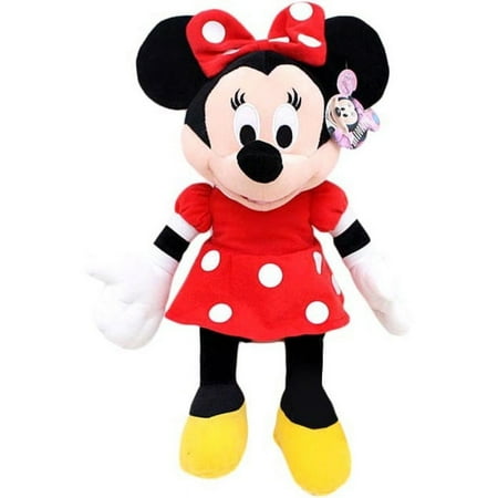 Disney Mickey Mouse Clubhouse 15" Red Polka Dot Dress Minnie Mouse Plush