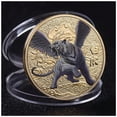 thumbnail image 4 of Monedas Conmemorativas VentDepot CoinWhiteTiger 4Pzas Pinzón Rosa Oro 4cm Espesor 3mm Hierro Chapeado en Oro, 4 of 4