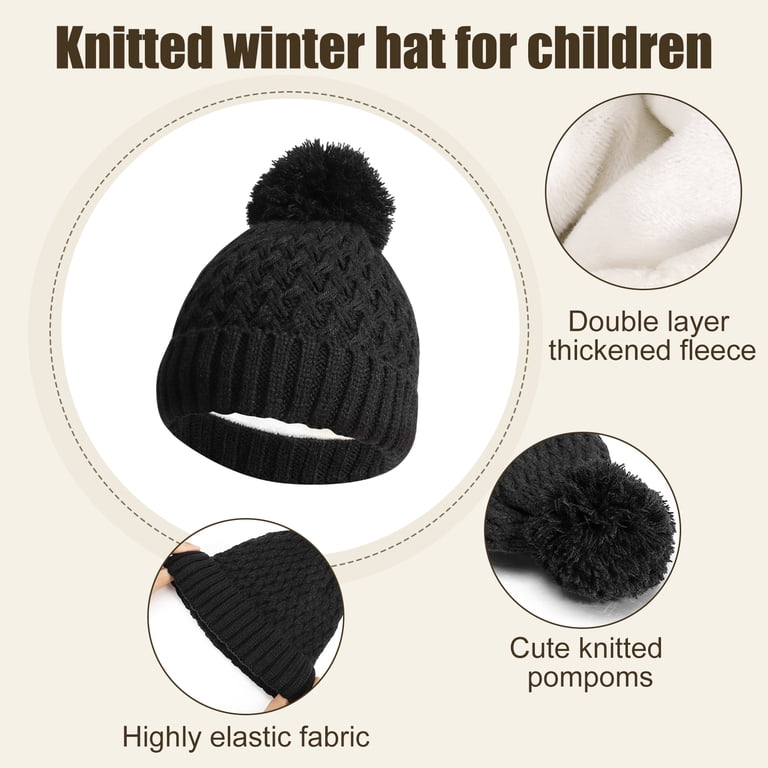 Bocaoying Kids Winter Beanie, Scarf, and Gloves Set photo 8