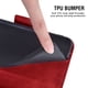 thumbnail image 4 of Asuwish - Funda tipo cartera compatible con iPhone 5/5S/SE 2016, de piel sintética, con tarjetero, correa para la muñeca, para i 5SE 1 1.ª generación, A1662, A1723, color rojo, 4 of 5