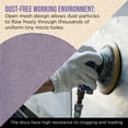 thumbnail image 5 of Dura-Gold Premium 150 Grit 5" Purple Ceramic Mesh Sanding Discs, Box of 30 - Dustless Hook & Loop Backing Sandpaper for DA & Random Orbital Sanders - Long-Lasting Fast Cut - Woodworking, Auto Paint, 5 of 6