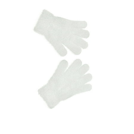 

Dido 1 Pair Toddler Gloves Comfortable Simple Knitting Craft Boys Girls Clothing Accessory with Simple Color for Outdoor Wearing