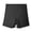 Black, variant on Womens High Rise Seamless Breathable Boyshorts Ribbed Knit Lace Trim V Stitching Panties Underwear