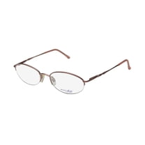 NEW MARCOLIN 7222 WOMENS/LADIES DESIGNER HALF-RIM TAUPE HALF-RIMLESS ...