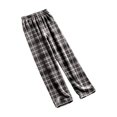 thumbnail image 6 of Fiaer Women's Pajamas Pants Plaid Plus Size Color Blocking Sleepwear Trousers Elastic Waisted Casual Trendy Comfort Pjs Joggers Grey2 M, 6 of 6