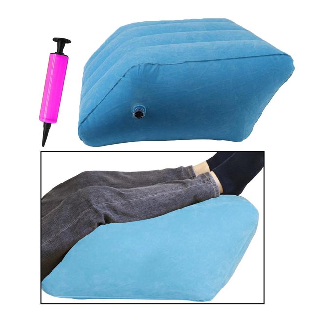Portable Inflatable Hip Leg & Knee Relief Pillow Lightweight Bed Cushion - Leg Leg Pillow+Pump