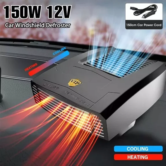 150W 12V Electric Car Heater Heating Fan Defogger Defroster Demister Portable