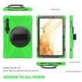 thumbnail image 6 of XYX Case for Samsung Galaxy Tab S7 11.0 inch SM-T870/SM-T875/SM-T876 with 360 Degree Rotating, Hand Strap, Shoulder Strap, Green, 6 of 7
