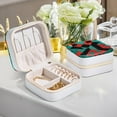 thumbnail image 6 of Mother's Day Pakistan Portable Jewelry Box with Imitation Metal Nylon Zipper and Customizable Grid - Compact Storage Case for Rings, Earrings, Bracelets, 6 of 6