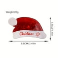 thumbnail image 4 of Christmas Hat Shaped Jaw Clip Festive Cartoon Hair Clamps for Thin and Thick Hair Seasonal Non Barrettes Women Girls, 4 of 9