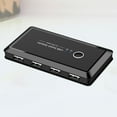 thumbnail image 4 of 4 Port USB Switch for Printer, Scanner, Mouse, Keyboard & USB Drive - Black, 4 of 6