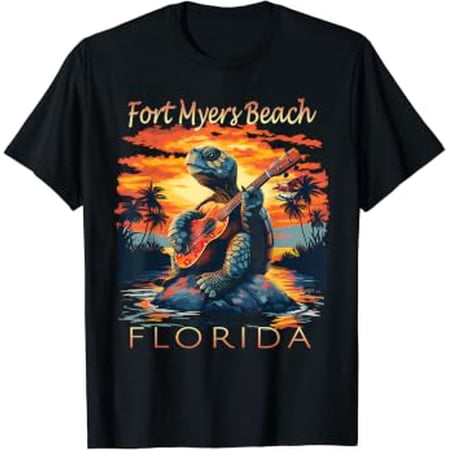 Fort Myers Beach Florida Vacation Turtle T-Shirt