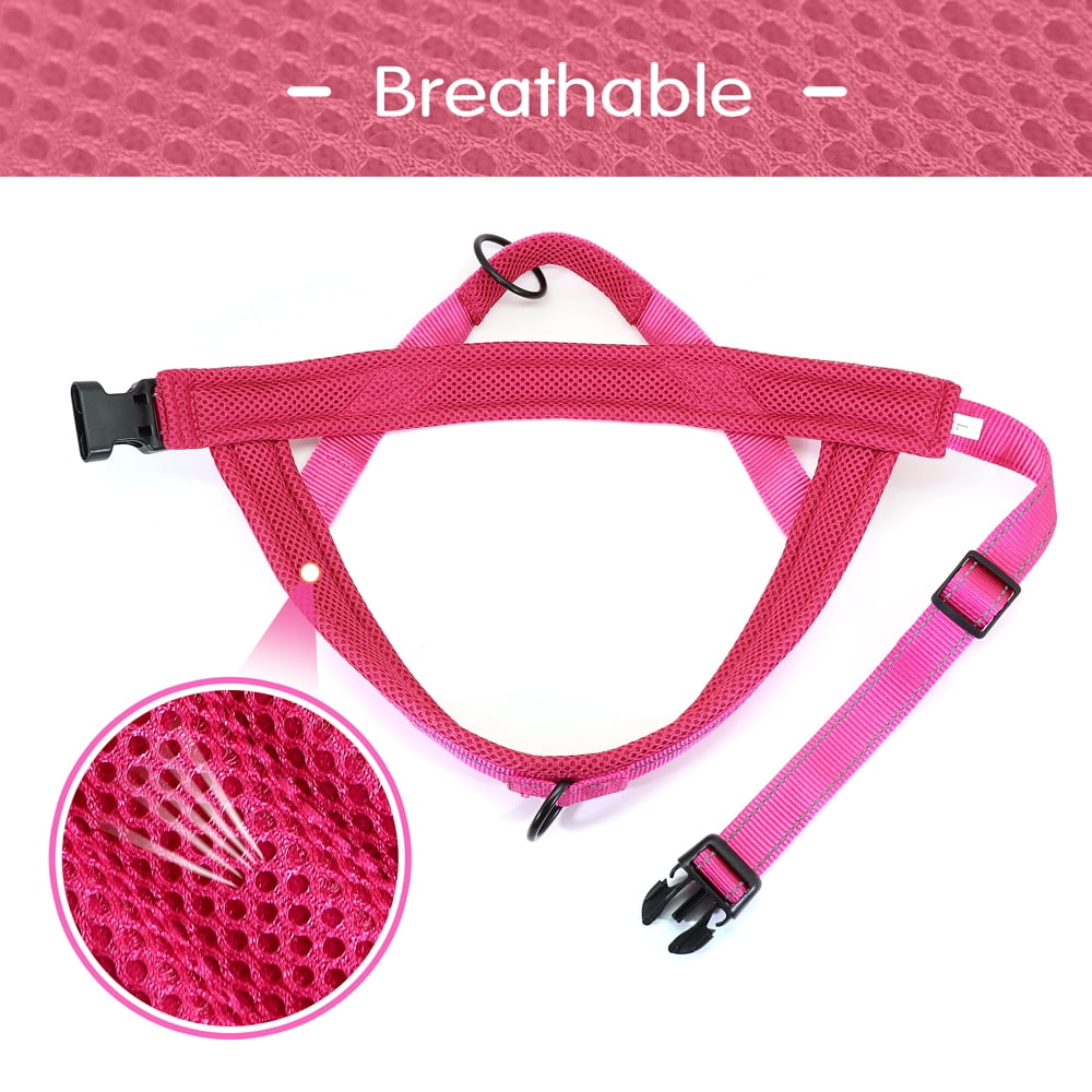 Pet Artist No Pull Dog Pet Dog Harness Reflective Nylon Mesh Padded with Handle Front Leading
