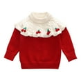 thumbnail image 2 of Esaierr Kids Baby Girls Knit Sweater Knite Cartoon Pullover Sweatshirts Tops 9M-6Y Toddler Girls Autumn Winter Sweaters Round Neck Long Sleeve Knit Shirt, 2 of 7
