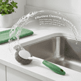thumbnail image 2 of Scrubber with Handle,Steel Wool Scrubber for Cleaning Dishes,Metal Sponges for Pots,Sink,Pans,Grills 2ps, 2 of 6
