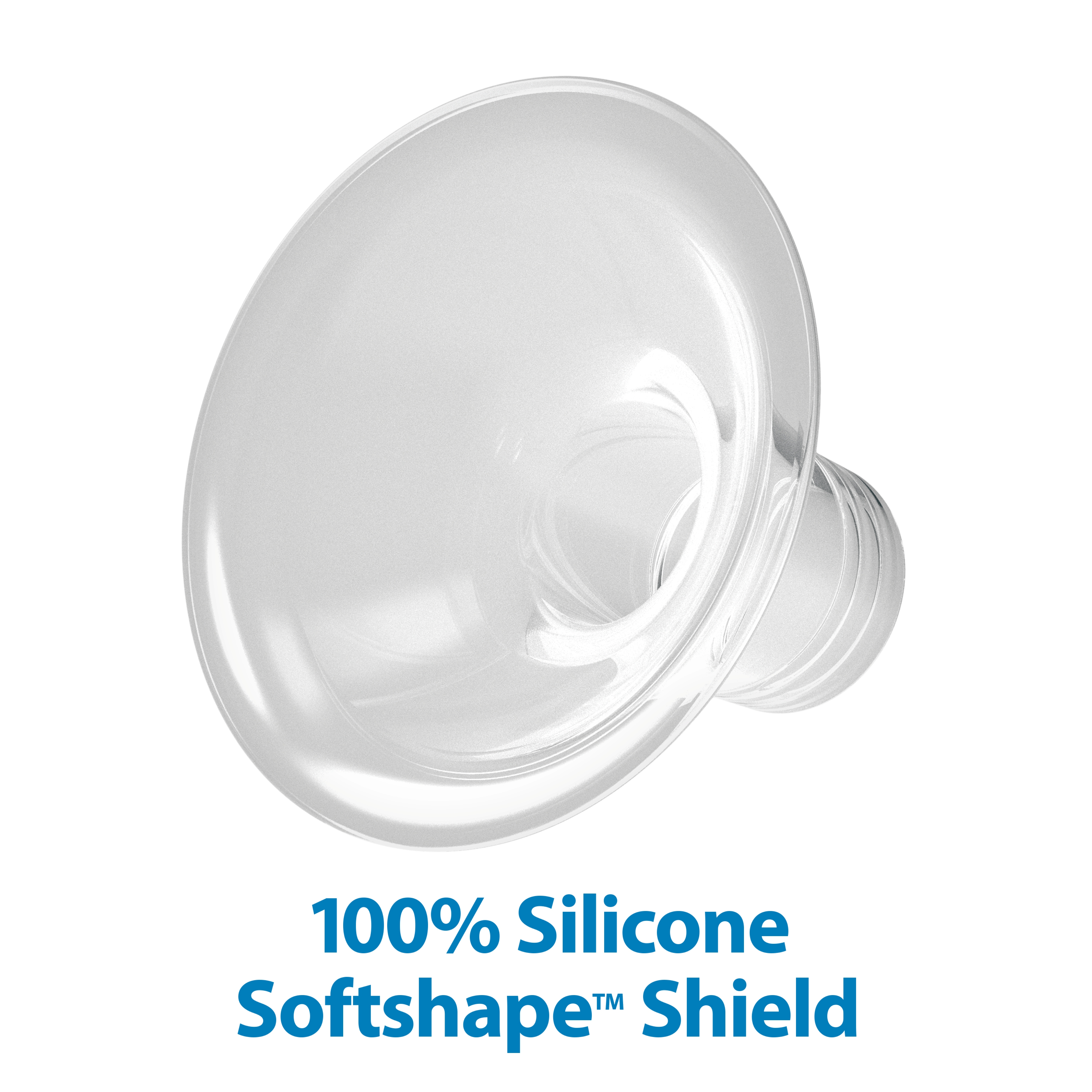 Dr. Brown's Softshape Silicone Shields, Flanges for Manual/Electric Breast Pumps, Size A (21mm), 2-Pack