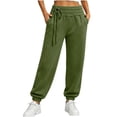 thumbnail image 2 of Vixolx Womens Baggy Sweatpants Casual Joggers with Pokets Solid Color Pants with Decorative Drawstring Workout Gym Trousers, 2 of 7
