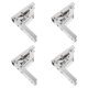 thumbnail image 3 of Cabinet Hinges 4Pcs Furniture Door Hinges 90 Degree Metal Cupboard Hinges Kitchen Durability Easy Installation, 3 of 3