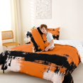 thumbnail image 4 of Homewish Orange Watercolor Ombre Full Size Comforter Sets,Abstract Artwork Bedding Comforter Set,Reversible,3 Pieces,1 Comforter and 2 Pillowcases, 4 of 7