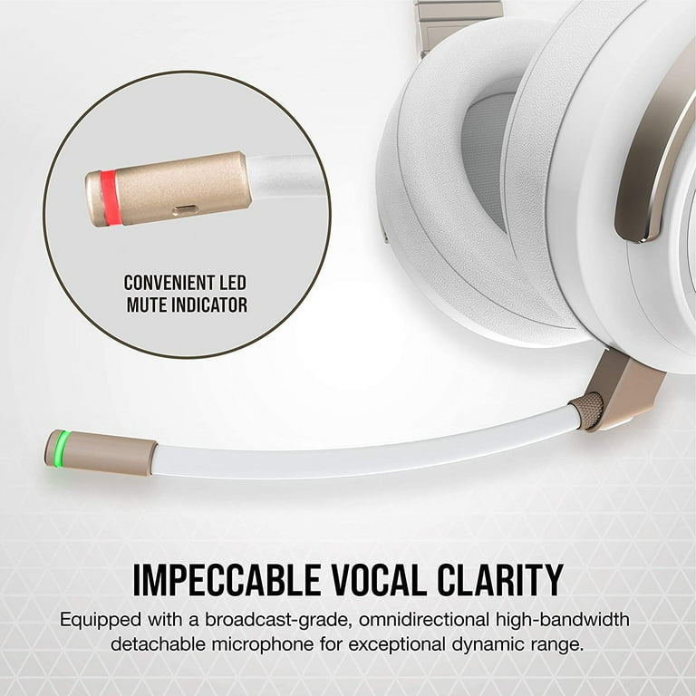 Corsair Virtuoso RGB Wireless Gaming Headset - Pearl; Connect to Virtually Any Device Including PC, Xbox One, PS4, Nintendo Switch and Mobile Corsair Virtuoso RGB Wireless Gaming Headset - Pearl; Connect to Virtually Any Device Including PC, Xbox One, PS4, Nintendo Switch and Mobile