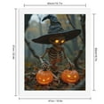 thumbnail image 2 of Paint By Numbers Kit for Adults Beginner - DIY Halloween Skeleton Witch Pumpkins Canvas Painting Kits for Adults, Frameless Paint By Number for Adults for Home Wall Decor 16x20 Inch, 2 of 7