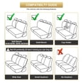 thumbnail image 3 of Universal Car Seat Covers Full Set Protector Cushion Front Rear 3D Butterfly Embroidery Pattern, Pink, 3 of 4