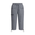 thumbnail image 5 of BLVB Womens Cargo Capris Lightweight Hiking Pants Multi Pockets Casual Outdoor Athletic Travel Loose Cropped Pants, 5 of 7