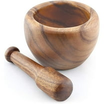 Acacia Wood Mortar and Pestle 5.5 W x 3.5 H inch