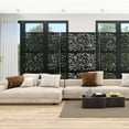 thumbnail image 4 of 76 in x47 in Decorative Privacy Screen Outdoor Divider with Stand, 4 of 5