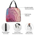 thumbnail image 4 of Pofeuu Pink Parrot Tropical Blossoms Print Lunch Bag Lunch Box Insulated Lunch Bag Adult Lunch Box for Men and Women, 4 of 8