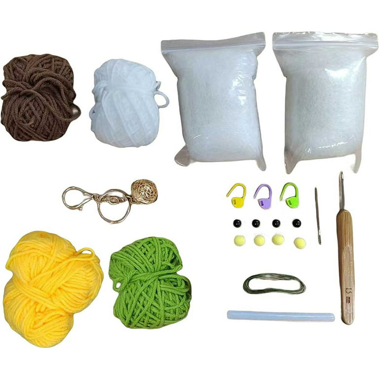 Aurigate Turtle Bee Crochet Kit for Beginners - DIY Cute Crocheting Kit for Beginners, with Step-Step Guide and Video Tutorials Beginner Craft Set