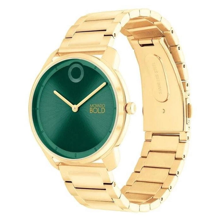 Movado Trend Element 3601255 Green Museum Yellow Gold 40Mm  display picture 1