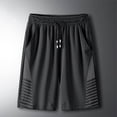 thumbnail image 6 of Yourumao Mens Athletic Shorts Lightweight Cooling Bermuda Shorts Elastic Waist Loose Fit Pants Big and Tall Shorts for Summer Running, 6 of 9