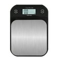 thumbnail image 3 of Electric Kitchen Food Scale Stainless Steel ABS Waterproof Clear Display Electronic Flat Food Weighing Scale, 3 of 13