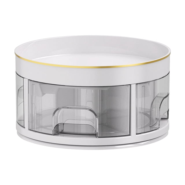 Birdeem Double Layer Rotating Seasoning Box Kitchen Seasoning Rack Storage Rack Home Storage Box
