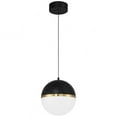 thumbnail image 2 of Access Lighting LED Pendant in Black with Antique Brushed Brass Color, 2 of 8