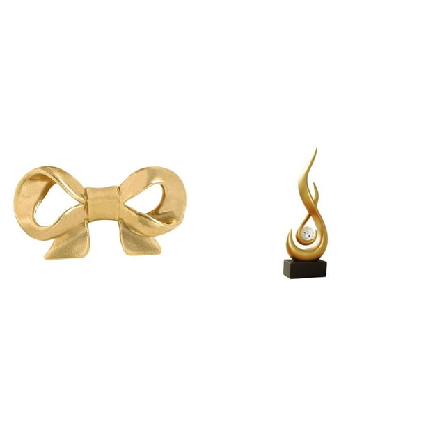 Asa de mueble,Tirador de latón con forma de lazo para muebles o armario,Escultura abstracta de fuego,Estatua de arte abstracto,adorno para decoración del hogar,Escultura de fuego