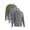 Gunmetal Blue/Black Animal/Olive Shadow, variant on Thermal Tee with Long Sleeves, 3-Pack, Men's & Big Men's